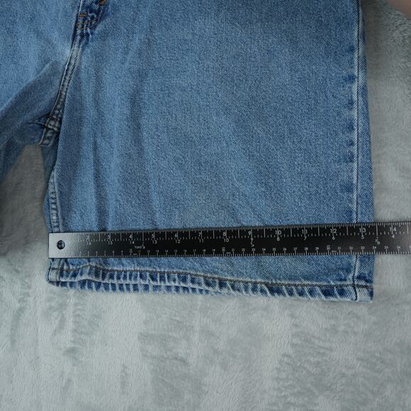 Vintage Levis 977 Jean Shorts Womens 18W 8" Inseam Jorts Y2K Baggy‎ Grunge Mom - Picture 8 of 12